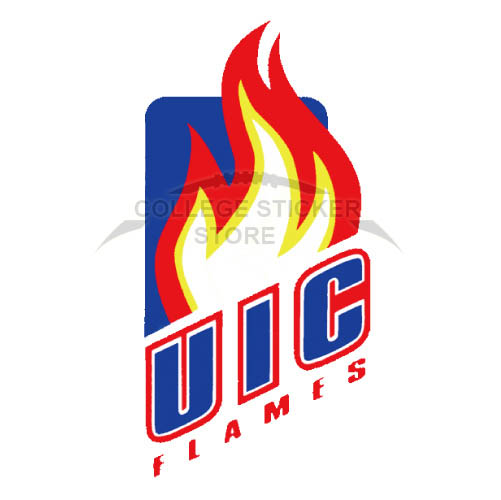 Design Illinois Chicago Flames Iron-on Transfers (Wall Stickers)NO.4602